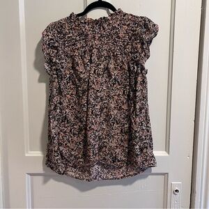 LOFT Multicolor Floral Blouse